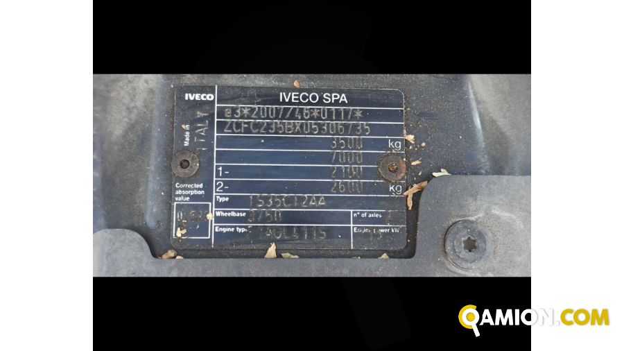 Iveco Daily 35 C16H 2.3 A8 3750 HD A TELAIO Daily 35 C16H 2.3 A8 3750 HD A TELAIO | Leggero Cabinato <= 35 q.li Altro | ATL SPA