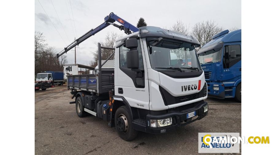 Iveco EUROCARGO ML75E21 EUROCARGO ML75E21 | Motrice Cassone Ribaltabile con gru | Borgo Agnello S.p.A.