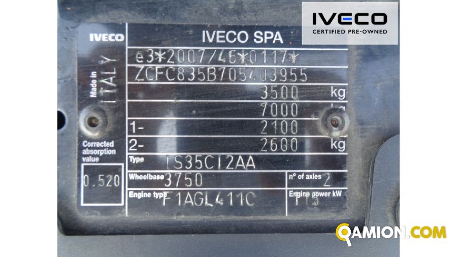 Iveco DAILY 35C16 - 3750 DAILY 35C16 - 3750 | Iveco Orecchia