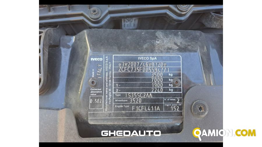 Iveco Daily 35 S21H3.0 A8 V H2 3520L HD | Leggeri <= 3,5 | GHEDAUTO Veicoli Industriali S.r.l.