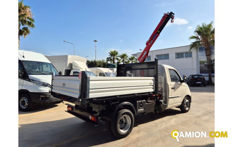 Piaggio NP6 TWB CHAS 325 LR GPL TOP WITHE | Furgone  RIBALTABILE CON GRU | SOCOM NUOVA S.R.L