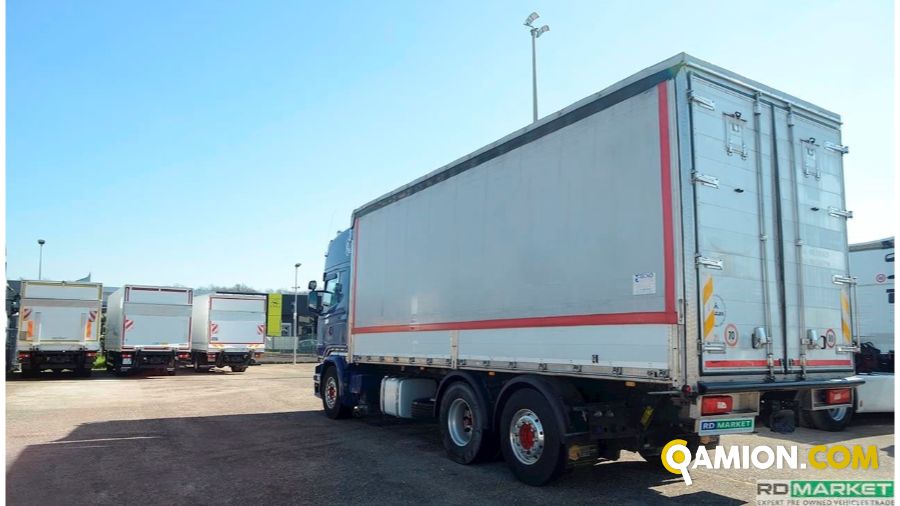 Scania R 520 CABINATO | Leggero Cabinato > 35 q.li Cassone fisso con centina | ROMANA DIESEL SPA
