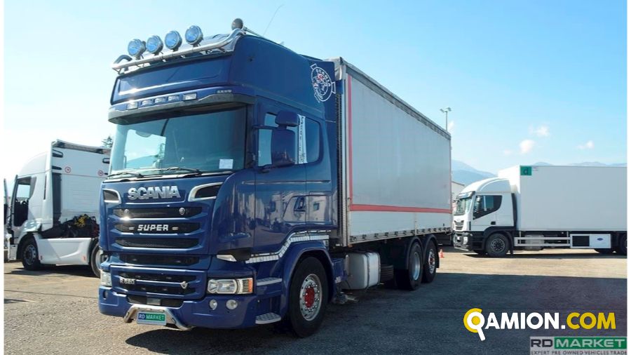 Scania R 520 CABINATO | Leggero Cabinato > 35 q.li Cassone fisso con centina | ROMANA DIESEL SPA
