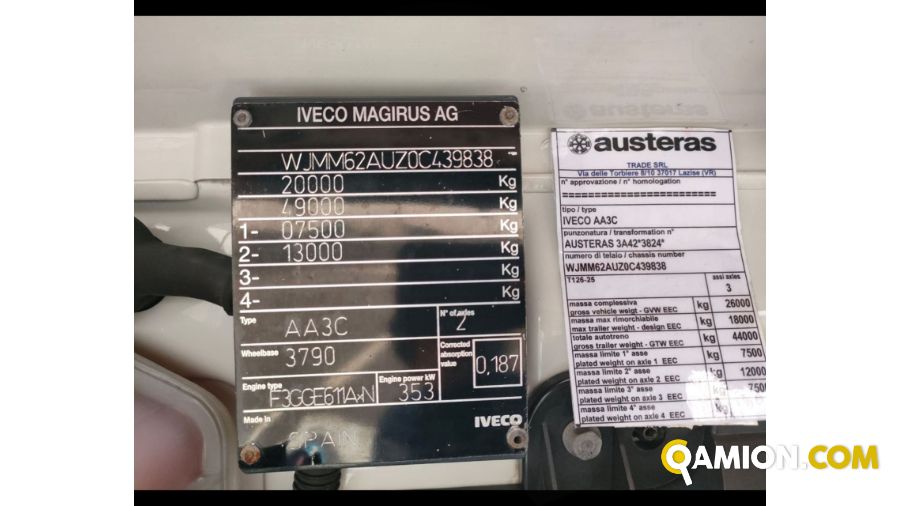 IVECO S-Way AS 260 S-WAY AT 480CV TELAIO 3ASSI  Altro | AUTO INDUSTRIALE BERGAMASCA SPA